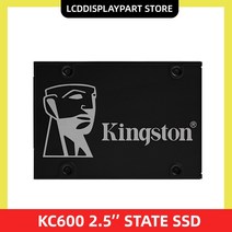Kingston KC600 SSD 256GB 512GB 1 테라바이트 2 2.5 인치 Sata Iii Hdd 하드 디스크 HD 노트북 PC 1024GB, 04 2TB, 한개옵션1