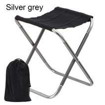 캠핑의자 강아지캠핑의자 내구성 알루미늄 합금 피크닉 야외 좌석 낚시 휴대용 미니 접이식, 은회색