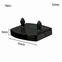1102050pcs 플라스틱 소파 침대 슬랫 홀더 캡 고정 장치 2 핀 측면 센터 엔드 중간 가구 프레임 고정용, 10개 55mm
