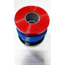 PVC수축필름 열수축튜브 18650배터리 부스바(175mm) 10M기본, 검정