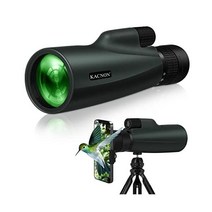 KACNON 10-30X50 단안망원경 스마트폰 어댑터 삼각대 방수 BAK4 프리즘 저조도 야간시야영회용 단안경