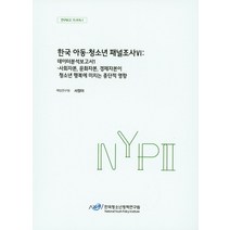 한국 아동 청소년 패널조사. 6: 데이터 분석보고서(1):사회자본 문화자본 경제자본이 청소년 행복에 미치는 종단적 영향, 한국청소년정책연구원