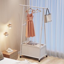 사다리 수납 옷걸이 행거 가정용, 흰색