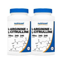 뉴트리 코스트 L-Arginine 엘 시트룰린 엘 아르기닌, 240정, 2개
