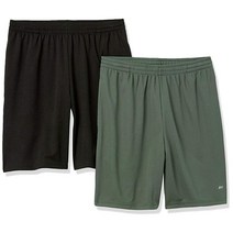 아마존에센셜 남성 퍼포먼스 테크 루즈핏 반바지 2개 팩 버건디네이비 XXL