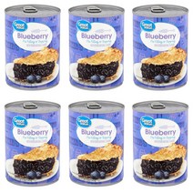 Great Value 그레이트벨류 블루베리콩포트 파이필링 토핑 Blueberry 595g 6개