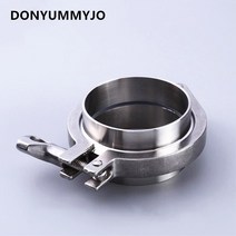 주름관 부속 1pcs od 19mm25mm32mm38mm42mm 위생 파이프 피팅 세트 위생 파이프 용접 페룰 + 트라이 클램프 + ptfe 가스켓 스테인레스 스틸, 외경38mm