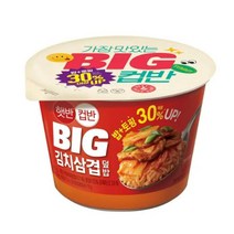 CJ더마켓 탕비실 업소용 식당용 PC방 탑티어 햇반컵반 BIG김치삼겹덮밥 간편식 컵밥 국밥 냉동밥 솥밥 점심 도시락 325G, 32개