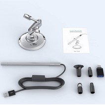 주사전자현미경 비파괴 수질 검사 오염도측정기 USB 디지털 Teslong 10X ~ 200X 배율 카메라 스탠드 포함 휴대용 동전 돋보기, 1.200X - 금