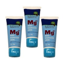 마그네슘 크림 근육 이완 콩 옥수수 향기 프리 9 온스 3x3 튜브