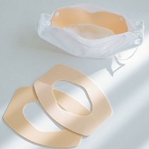 3개입 제로쓰리 화장품안묻는 마스크 이너 퍼프 가드 뾰루지 트러블 안나는 속받침 피부 보호 살색 자극 없는 폴리우레탄 쿠션 브라켓, 루비셀, 화이트