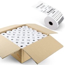 TK Thermal King 5.7cm x 4.9m2-1/4인치 165피트 감열지 금전 등록기 POS 영수증 용지 10롤, 50 Rolls, 2-1/4 x230