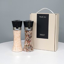 결혼식 답례품 돌잔치 칠순 조문답례품 (L)2P 히말라야 핑크솔트 그라인더 선물세트, 4-핑크솔트&4색후추(L)_2P세트