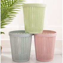 SM 라탄 휴지통 소 + 리필봉투 5봉(색상랜덤), 그린