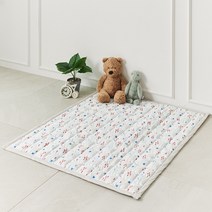 베베원 아기 인견매트 유아 침대 매트, 물고기