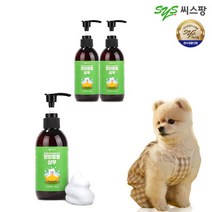 [멍멍팔팔] 씨스팡 강아지 고양이 겸용 프리미엄 샴푸 190ml x 3개, 상세 설명 참조