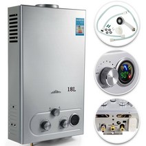 물탱크없는온수기 탱크 없는 천연 가스 온수기 18L 메탄 인스턴트 보일러 4.8GPM 스테인레스 스틸, 01 18L natural gas