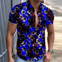 남성 캐주얼 셔츠남방 여름 2022summer new mens 빈티지 스트라이프 패션 럭셔리 반팔 하와이 용 blusas camisa masculina