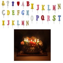 알파벳 초 브라이덜샤워 환갑 생일파티용품 결혼기념일 생일축하 포토존 케익 케이크 생신 색깔초, Q