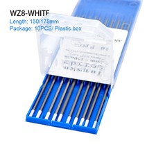 용접 소모품 TIG 봉 WT20 WL15 텅스텐 전극 1.6 2.4 3.2mm WP WZ8 150mm/175mm, 03 WZ8_01 1.0mm_01 150mm