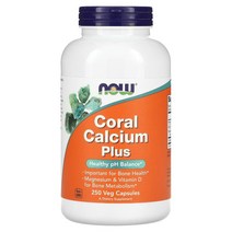 나우푸드 CoralCalcium 코랄칼슘 해조 산호 칼슘 1430mg 비타민D 마그네슘 250 베지캡슐