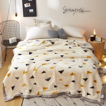 두꺼운 밍크 담요 1인용 특대형