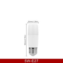 LED촛불 LED양초LED 원통형 옥수수 전구 220V-240V 홈 데코레이션 샹들리에 라이트 1/2/3pcs 5W, 02 5W E27_02 웜 화이트_03 3개