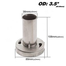 배기팁 범용 자동차 스테인레스 스틸 배기 머플러 라운드 팁 EPXS 소음기 35 인치 4