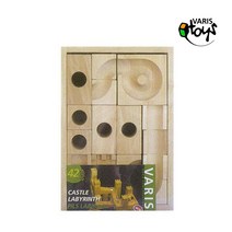 VarisToys 궁전미로 쌓기 (42 parts) 나무모형/친환경/자작나무/원목/DIY미니어쳐