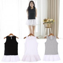 TOP Sleeveless 밑단프릴 레이어드 롱나시 SD-4829[emsq;5000080336C75D