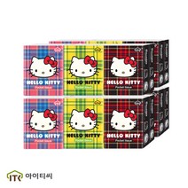 헬로키티 포켓티슈 미니티슈 10매 6입, 4팩