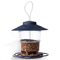 교수형 애완 동물 피더 리필 가능한 발코니 Birdfeeder 비 증거 정원 플랫폼 수유 스테이션 실내 야외 장식, 푸른