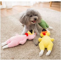 강아지 장난감 꼬꼬댁 삑삑이 봉제 인형 세트, 1