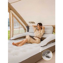 에어매트 매트리스 캠핑 슬리핑 패드, 1인용(공기 펌프 포함)