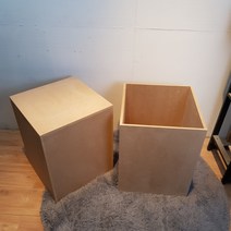 다용도수납 촬영용 상자 mdf 나무박스 주문제작, 400-400-800mm