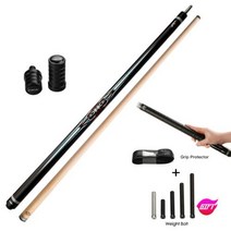 당구다이 미니당구대 접이식 ZOKUECarom 스틱 프로페셔널 카롬 당구 큐 쓰리쿠션 당구 큐 캐롬 테이퍼 12mm 팁 142 cm 리브레 큐 케이스 포함 3 쿠션 당구채 당구, zokue black 1+12mm