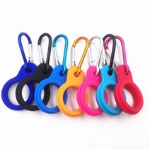 스포츠 주전자 알루미늄 버클 고무 후크 야외 물병 홀더 카라비너 캠핑 하이킹 도구, kettle hook