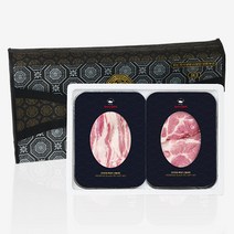 [제주사랑축산]한라산도야지 제주 흑돼지 명절 선물세트 1호 오겹살 목살 1kg, 1세트