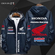 혼다바이크자켓 간절기 가을점퍼 오토바이 후드자켓 방한 퍼점퍼 가을룩, 185/XXL 기모