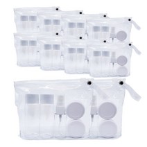 생활미소 여행용 용기 세트, 혼합색상, 10세트