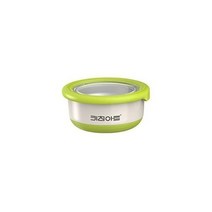 스텐 밀폐용기 반찬통 김치통 보관 용기 원형 420ml, 스텐 밀폐용기 반찬통 김치통 보관 용기 원