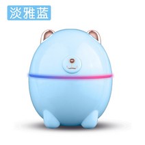1pcs 초음파 가습기 아로마 에센셜 오일 디퓨저 곰 안개 제조 업체에 대 한 USB 공기 신선한 미니, [03] blue