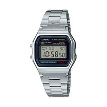 Casio 남성용 스테인리스 스틸 디지털 시계