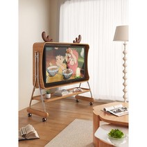 원목 조립식 거실 tv 티비 텔레비전 거치대 선반, 대형 (최대 65인치 TV용)