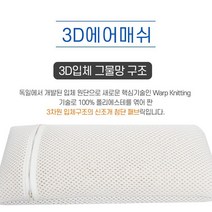 까사벨라 기능성 베개속 매쉬커버(3d에어매쉬), 화이트