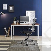 TS-04 LPM 책상 1200x600 철제 컴퓨터 사무용 게이밍 데스크, 블랙프레임/화이트