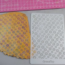 도예도구 도자기도예도구 세라믹도예도구Ins 크리에이티브 DIY 폴리머 클레이 쥬얼리 스텐실 스크린 리프, 03 flower