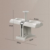 만두만드는기계 떡기계 신제품 더블 헤드 만두 기계 스킨 프레스 성형 주방 도구 다기능 만들기, 01 White_01 Option1