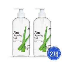 꽃을든남자 수분이 꽉 차 더 촉촉한 리얼 알로에 수딩젤 1000ml, 2개