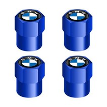 4pcs 알루미늄 합금 자동차 휠 타이어 밸브 캡 BMW M 용 E90 E91 E92 E93 X1 X3 X5 X6 M3 M5 F18 E63 F12 F13, style 1 blue
